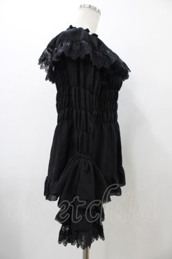 画像3: ATELIER PIERROT / ジュリエットブラウス  ブラック H-25-12-02-1021-EL-BL-KB-ZH