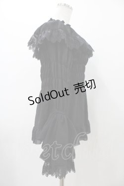 画像3: ATELIER PIERROT / ジュリエットブラウス  ブラック H-25-12-02-1021-EL-BL-KB-ZH