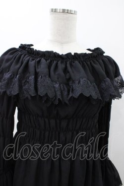 画像4: ATELIER PIERROT / ジュリエットブラウス  ブラック H-25-12-02-1021-EL-BL-KB-ZH