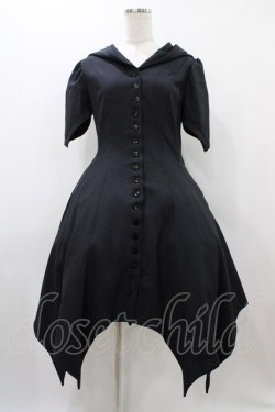 画像1: ATELIER BOZ / カトレア半袖ワンピース L ブラック H-25-12-02-1022-EL-OP-KB-ZH