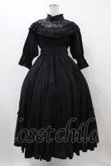 Sheglit / 紫陽花のレースドレス  ブラック H-25-12-02-1024-EL-OP-KB-ZT1208H