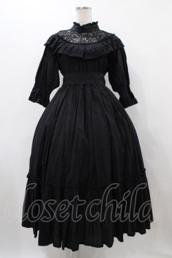 画像1: Sheglit / 紫陽花のレースドレス  ブラック H-25-12-02-1024-EL-OP-KB-ZH