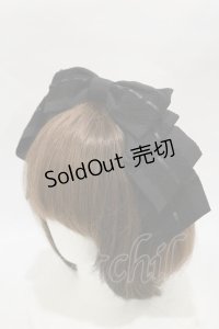 Innocent World / アリスリボンドレスカチューシャ  ブラック H-25-12-02-020-IW-AC-NS-ZH