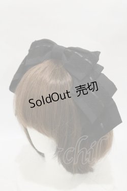 画像1: Innocent World / アリスリボンドレスカチューシャ  ブラック H-25-12-02-020-IW-AC-NS-ZH