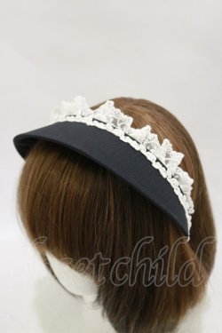 画像1: marcHenTica / メリッサココシニクカチューシャ  ブラック H-25-12-02-022-LO-AC-NS-ZH