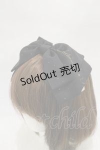Enchantlic Enchantilly / ロゴリボンカチューシャ  ブラック H-25-12-02-004-LO-AC-NS-ZH