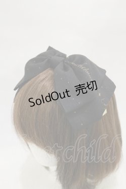 画像1: Enchantlic Enchantilly / ロゴリボンカチューシャ  ブラック H-25-12-02-004-LO-AC-NS-ZH