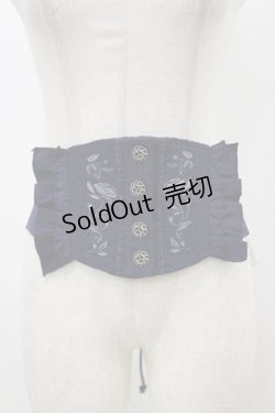画像1: Hoshibako Works / 藤花集 中華風刺繍　コルセット Free ネイビー H-25-12-02-035-LO-ZA-NS-ZH