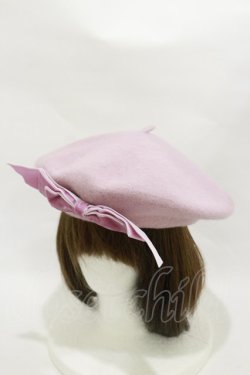 画像1: Maria pipi / ベルベットリボンベレー  ピンク H-25-12-02-005-EL-AC-NS-ZH