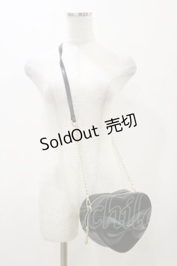 画像1: m petit by misako / AMハートリボンSLD  ブラック H-25-12-02-038-LO-BG-NS-ZH