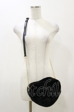 画像1: m petit by misako / サンリオキャラクターズコラボ クロミ ハートポシェット  ブラック H-25-12-02-039-LO-BG-NS-ZH
