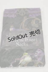 Enchantlic Enchantilly / Happy Violet Bird柄オーバーニー  ブラック H-25-12-02-007-LO-ZA-NS-ZH