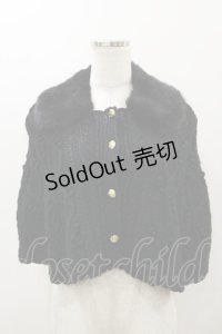 ALICE and the PIRATES / アラン編みショートケープ Free ブラック H-25-12-02-046-PA-TO-NS-ZH