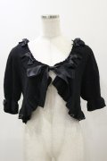 metamorphose / ハートすかしあみ半袖ボレロ Free ブラック H-25-12-02-047-ME-TO-NS-ZH