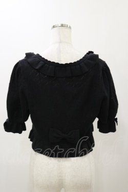 画像2: metamorphose / ハートすかしあみ半袖ボレロ Free ブラック H-25-12-02-047-ME-TO-NS-ZH
