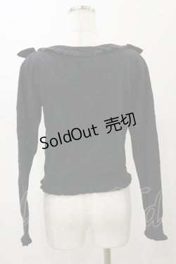 画像2: metamorphose / ダイヤ透かしカーディガン Free ブラック H-25-12-02-050-ME-TO-NS-ZH