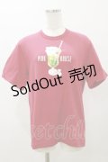 PINK HOUSE / クリームソーダプリントTシャツ L レッド H-25-12-02-051-LO-TS-NS-ZH