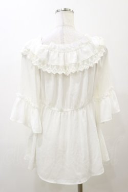 画像2: axes femme kawaii / エンパイアフリルブラウス M ホワイト H-25-12-02-052-AX-BL-NS-ZH