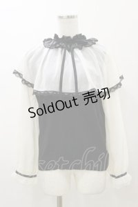 axes femme / ケープデザインニットプルオーバー M ブラック H-25-12-02-053-AX-TO-NS-ZH