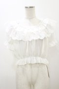 Lolitime（海外ロリータブランド） / フリルブラウス Free ホワイト H-25-12-02-054-LO-BL-NS-ZH