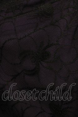 画像4: Qutie Frash / チャイナホルターワンピース  黒×紫 H-25-12-03-027-QU-OP-KB-ZH