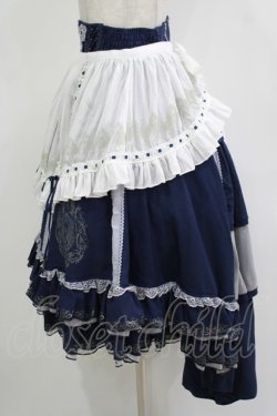 画像2: Ozz oneste / Star Wizardエプロン付スカート  ネイビー H-25-12-03-029-OO-SK-KB-ZH