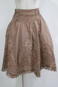 Rozen Kavalier / レースハイウエストスカート  茶 H-25-12-03-033-OO-SK-KB-ZH