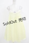 Emily Temple cute / プチローズノースリーブワンピース  イエロー H-25-12-03-039-ET-OP-KB-ZH