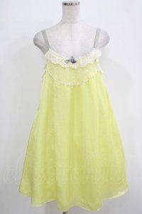 Emily Temple cute / プチローズノースリーブワンピース  イエロー H-25-12-03-039-ET-OP-KB-ZH