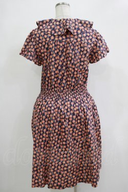 画像3: Jane Marple Dans Le Salon / Pepプリントのタックカラーワンピース M ブルー H-25-12-03-040-JM-OP-KB-ZH