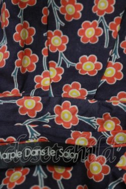 画像5: Jane Marple Dans Le Salon / Pepプリントのタックカラーワンピース M ブルー H-25-12-03-040-JM-OP-KB-ZH