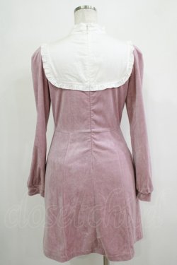 画像3: Candy Stripper / MY GIRL VELOUR ONE-PIECE S ピンク H-25-12-03-043-PU-OP-KB-ZH