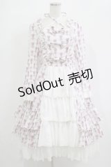 ATELIER PIERROT / Rosy Bouquet Dress サイズ2 オフ H-25-12-03-005-EL-OP-NS-ZH