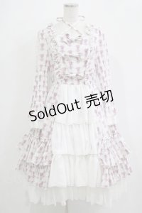 ATELIER PIERROT / Rosy Bouquet Dress サイズ2 オフ H-25-12-03-005-EL-OP-NS-ZH
