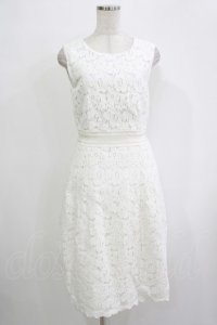 Jane Marple Dans Le Salon / コットンレースドレス M ホワイト H-25-12-03-044-JM-OP-KB-ZH