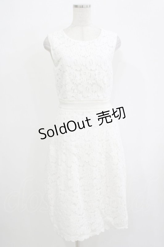 画像1: Jane Marple Dans Le Salon / コットンレースドレス M ホワイト H-25-12-03-044-JM-OP-KB-ZH (1)