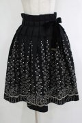 Jane Marple / ドット刺繍スカート  黒 H-25-12-03-045-JM-SK-KB-ZH