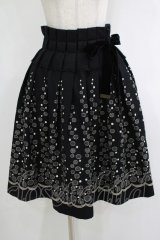 Jane Marple / ドット刺繍スカート  黒 H-25-12-03-045-JM-SK-KB-ZH