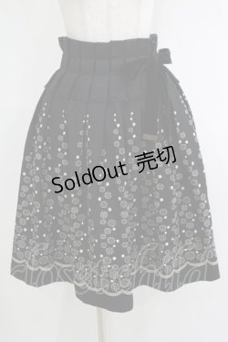 画像1: Jane Marple / ドット刺繍スカート  黒 H-25-12-03-045-JM-SK-KB-ZH