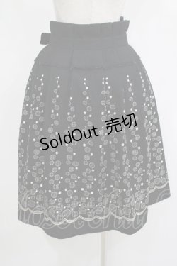 画像3: Jane Marple / ドット刺繍スカート  黒 H-25-12-03-045-JM-SK-KB-ZH