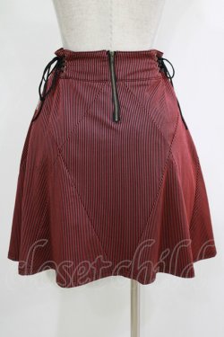 画像3: Rozen Kavalier / パネル切替ストライプスカート  黒×赤 H-25-12-03-047-OO-SK-KB-ZH