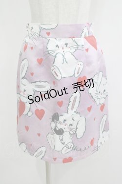 画像1: MILK / Bunny play スカート  ピンクベース H-25-12-03-048-ML-SK-KB-ZH