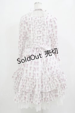 画像3: ATELIER PIERROT / Rosy Bouquet Dress サイズ2 オフ H-25-12-03-005-EL-OP-NS-ZH