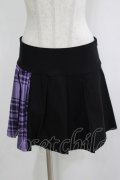 KILL STAR / CATTLE PLEATED SKIRT M ブラック/ライラックタータン H-25-12-03-049-SL-SK-KB-ZH