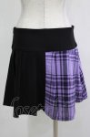 画像3: KILL STAR / CATTLE PLEATED SKIRT M ブラック/ライラックタータン H-25-12-03-049-SL-SK-KB-ZH (3)