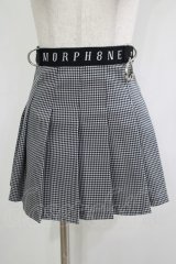 MORPH8NE / OFF SKIRT S ブラック×ホワイト H-25-12-03-050-PU-SK-KB-ZH
