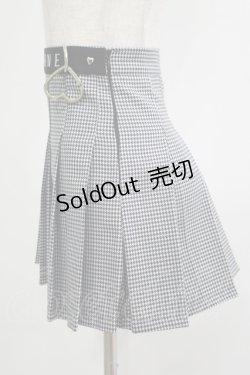 画像2: MORPH8NE / OFF SKIRT S ブラック×ホワイト H-25-12-03-050-PU-SK-KB-ZH