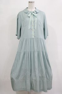 Jane Marple Dans Le Salon / ダブルカラーサリバンドレス  ミントブルー H-25-12-03-006-JM-OP-KB-ZT119