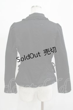 画像3: PEACE NOW / リボンフリルジャケット M 黒 H-25-12-03-055-PU-JA-KB-ZH
