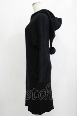 画像2: PUNK RAVE / ニットフード付きワンピース Free 黒 H-25-12-03-059-PU-OP-KB-ZH